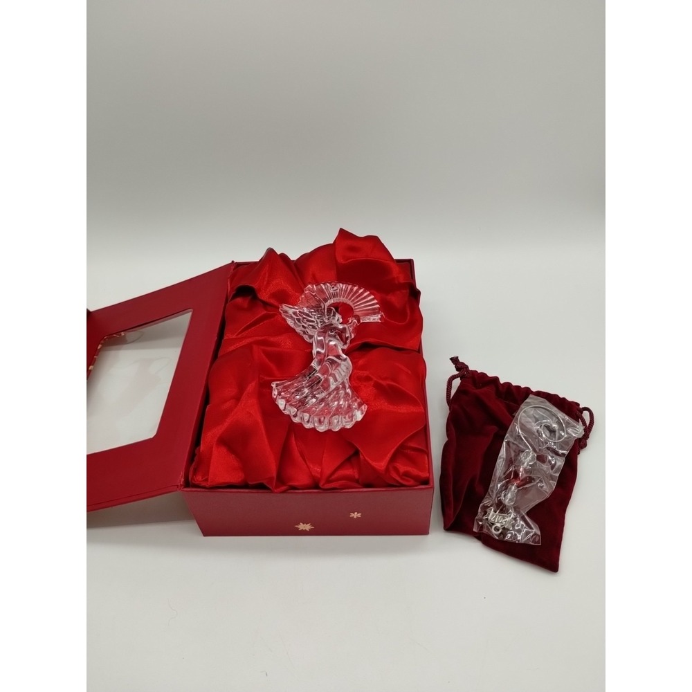Waterford 2017 Crystal Annual Angel Christmas Ornament # 40023164 W/ Enhancer